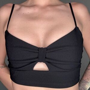 Zara Black Crop Top